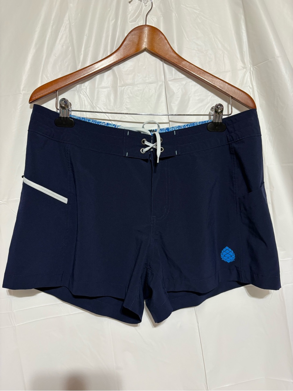 Stio Navy Swim shorts  with White Drawstring
